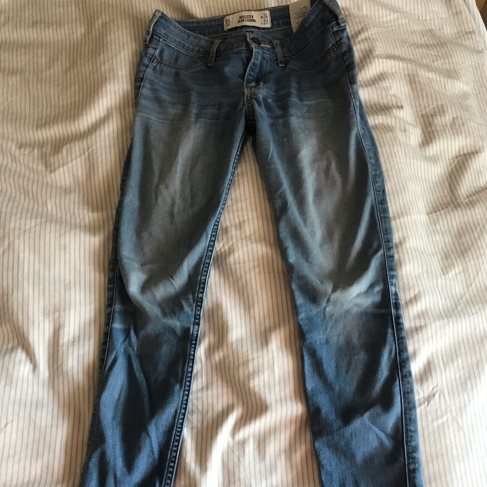 Blue Low Waist Denim Jeans